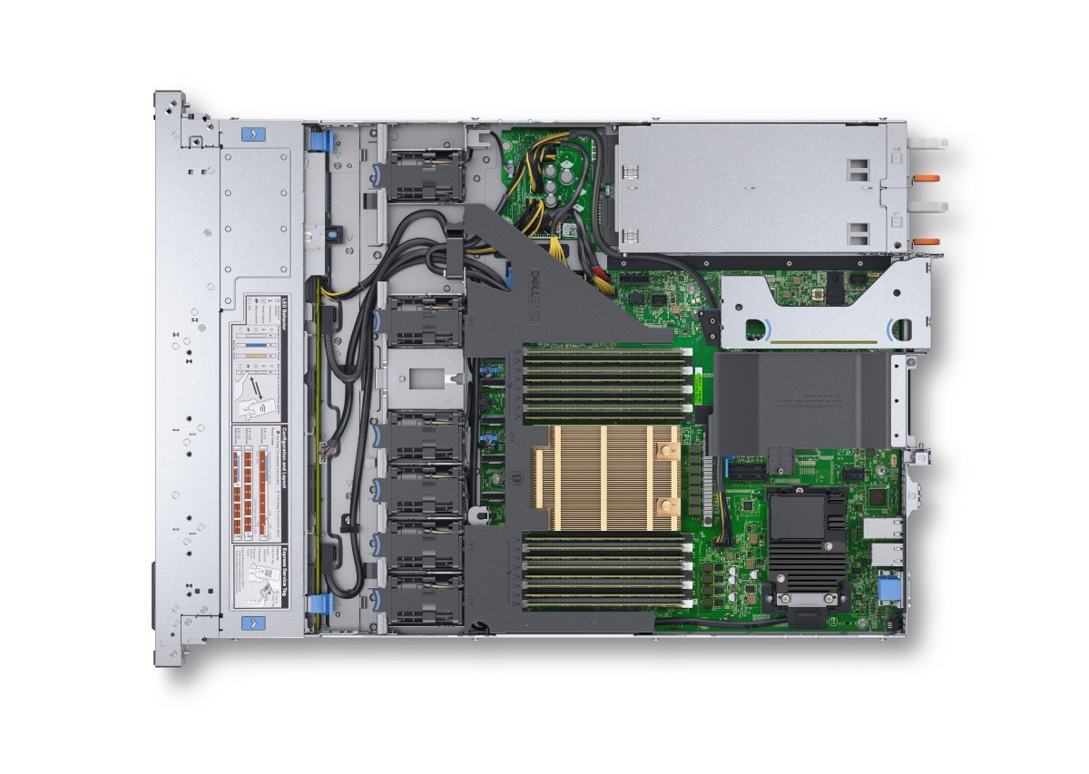 Server Dell R6515 4×3.5″ 1x 7402P 128GB H740P 4x4TB SATA 2x10GbE 2xPSU rails