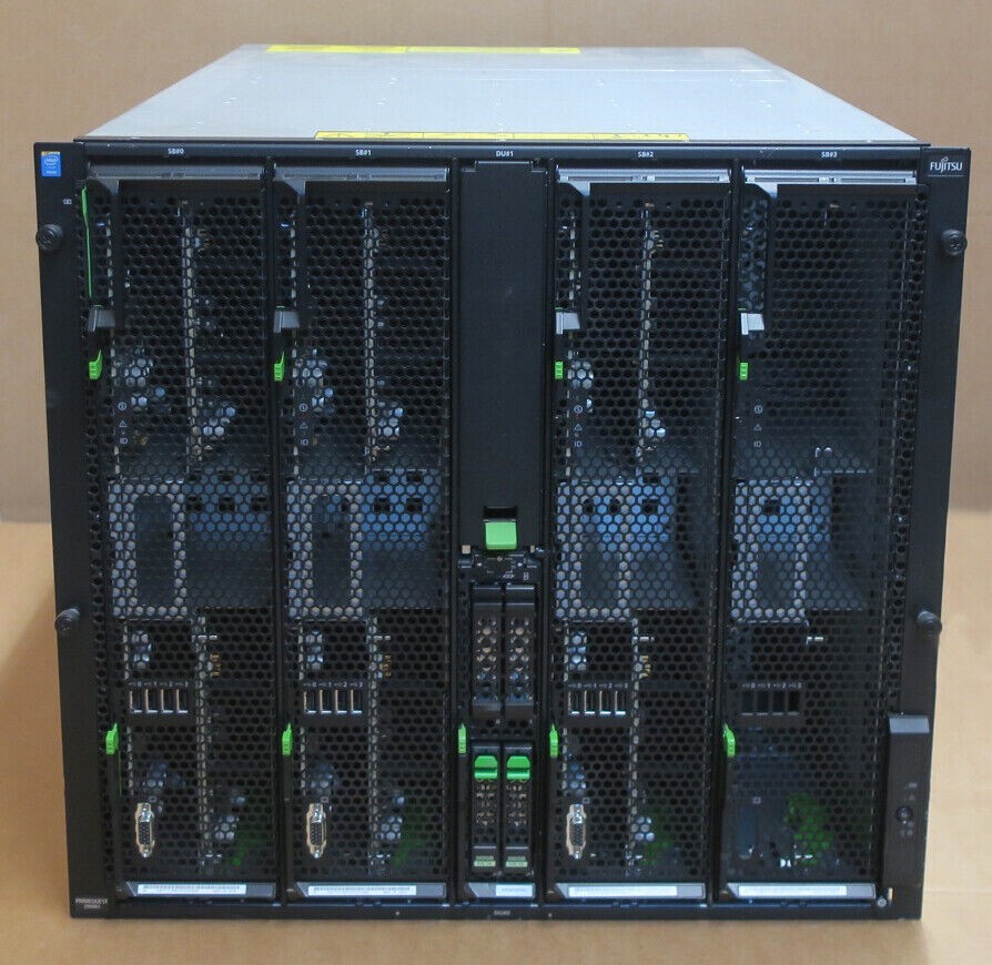 Fujitsu PrimeQuest 2800B2 Chassis 3x Nodes With 6x 16C E7-8867v3 1536GB Ram