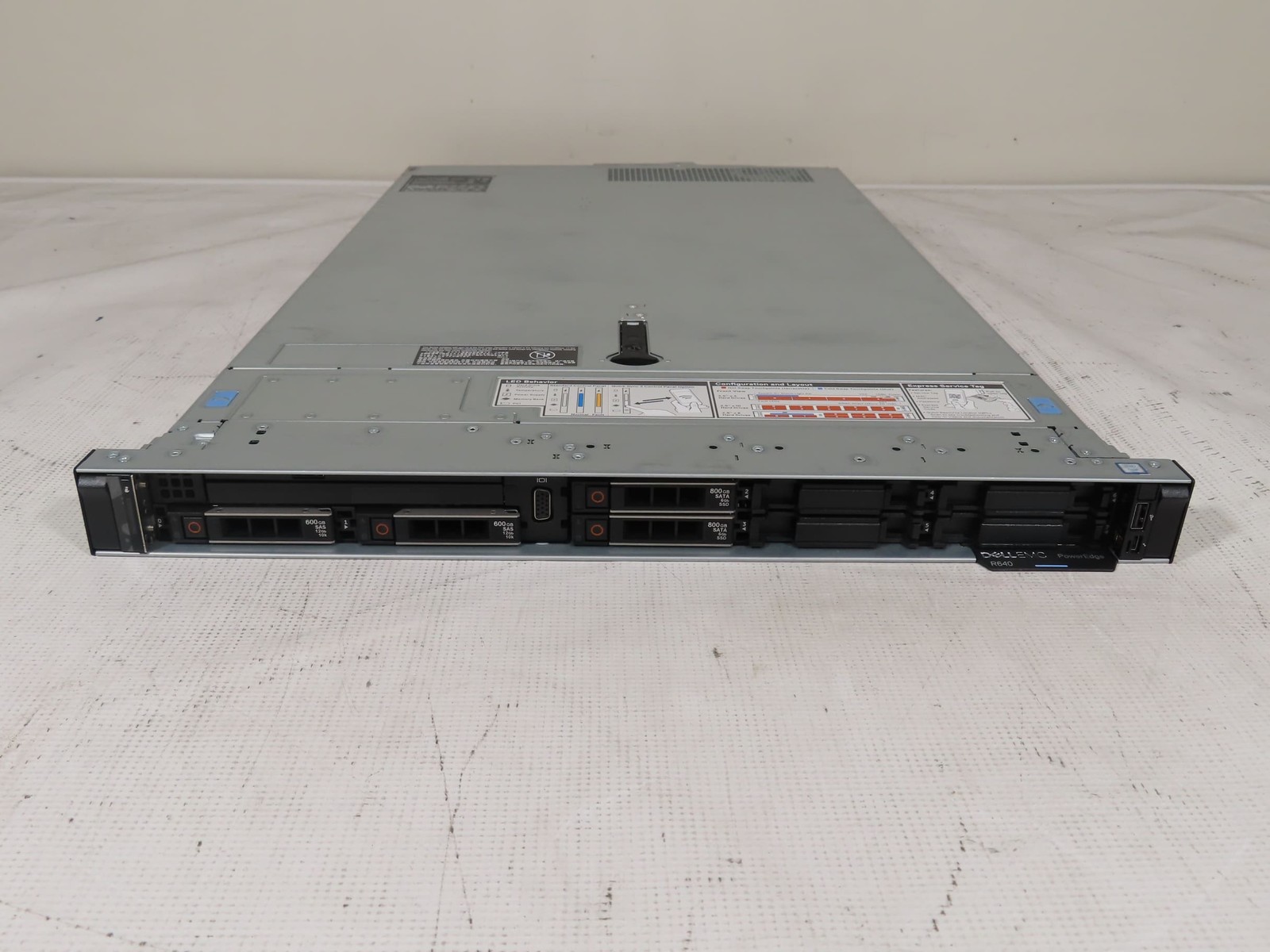 Dell PowerEdge R640 8SFF 1U Server 2x Gold 5118 2.3GHz 64gb H730p 4x Trays