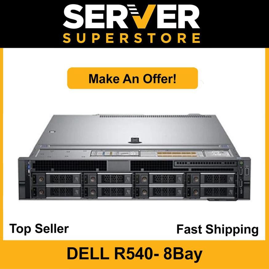 Dell PowerEdge R540 Server 2x Gold 6138 = 40 Cores H730P 32GB RAM 2x 4TB SAS