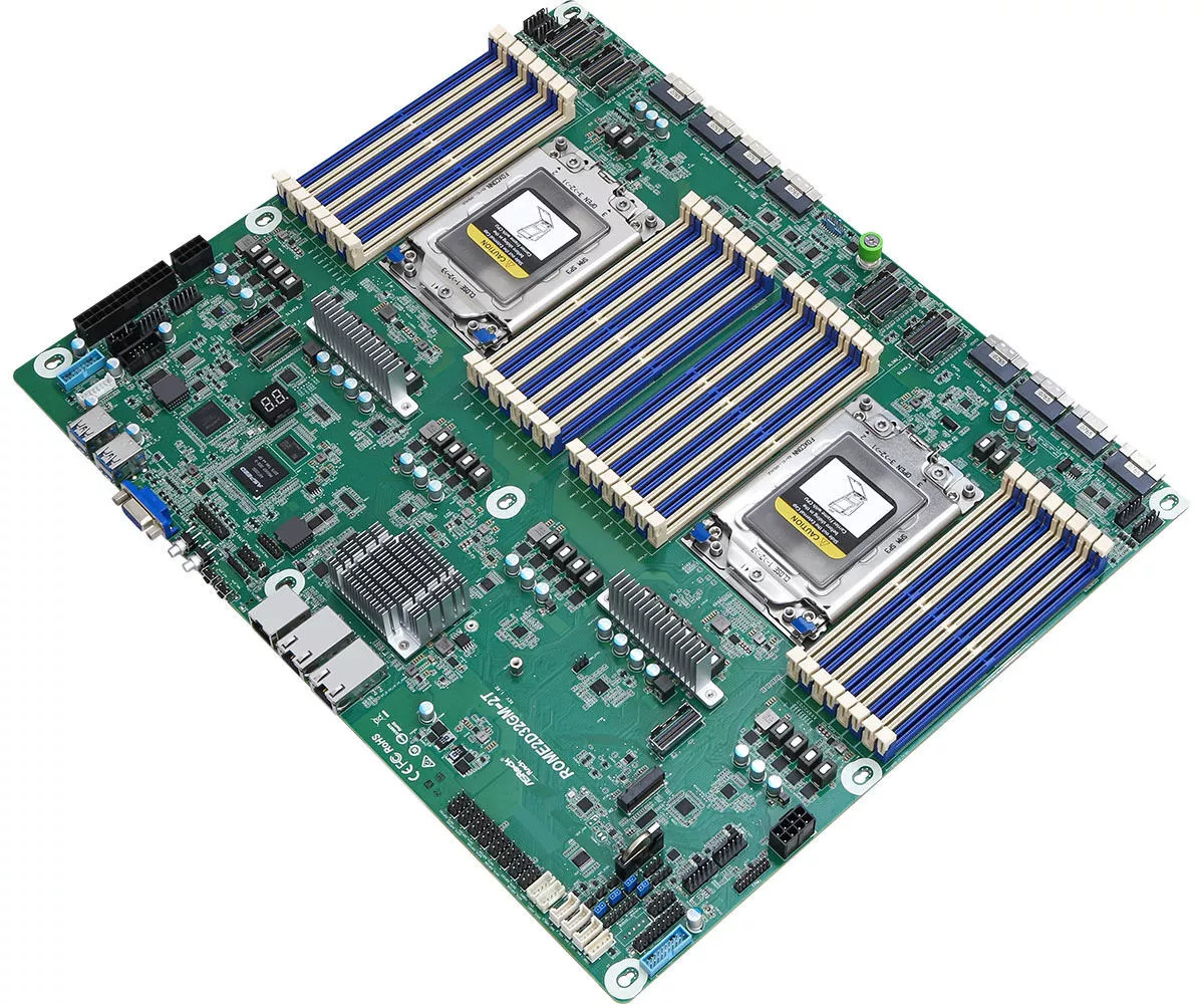 ASRock Rack ROME2D32GM-2T Motherboard Support AMD EPYC 7003/7002