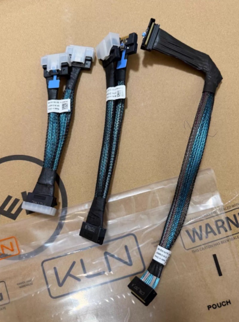 New Dell 8×2.5″ SAS/NVMe Cable Set JWR97 Y0N4C XKFCT For R760XS H965I H755N RAID