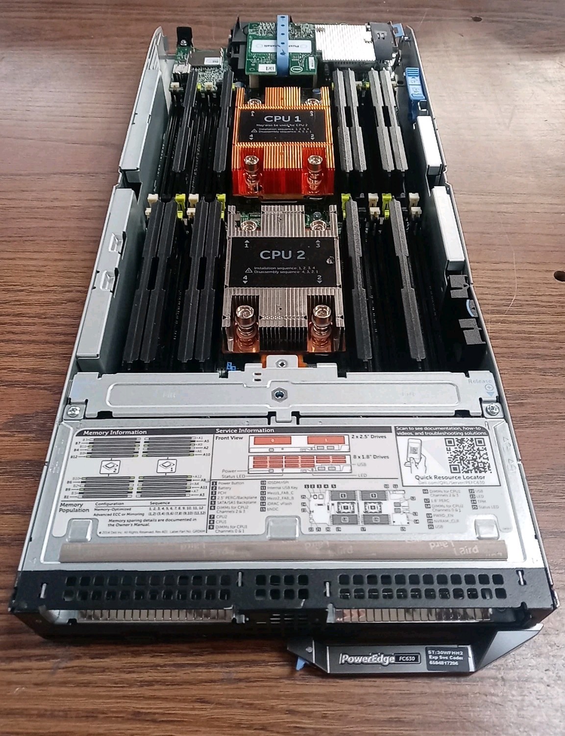 Dell PowerEdge FC630 Blade Server 2x Intel Xeon E5-2660v4 2.10GHz