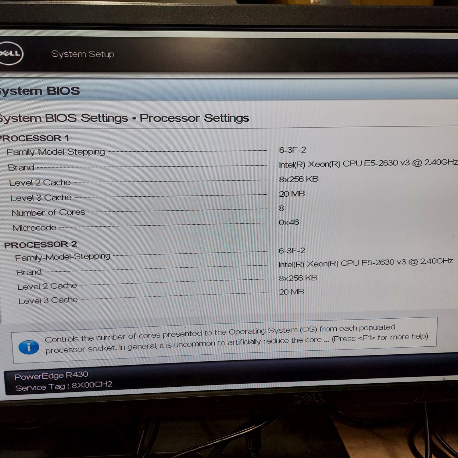 Dell PowerEdge R430 Server 2x Xeon E5-2630 v3 2.40GHz 16GB RAM PERC H730