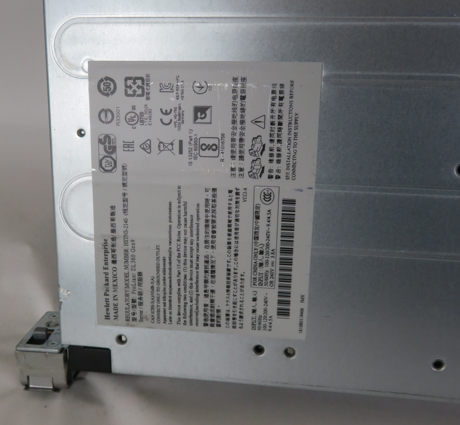 HP ProLiant Server DL360 G9 E5-2650v4(x2) 2.2Ghz 32GB RAM 300GBx2 1.8TBx6 800Wx2