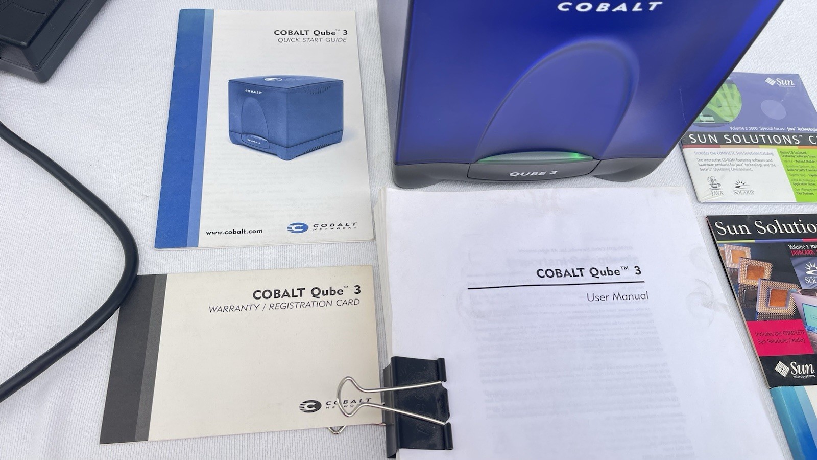 Cobalt Networks Qube 3 USA Professional Edition W/Power Cord & Extras