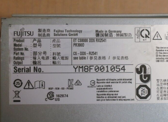 Fujitsu Primergy RX2540 M1 2x 6-Core E5-2620v3 128GB RAM 8x 2.5″ SAS Bay Server