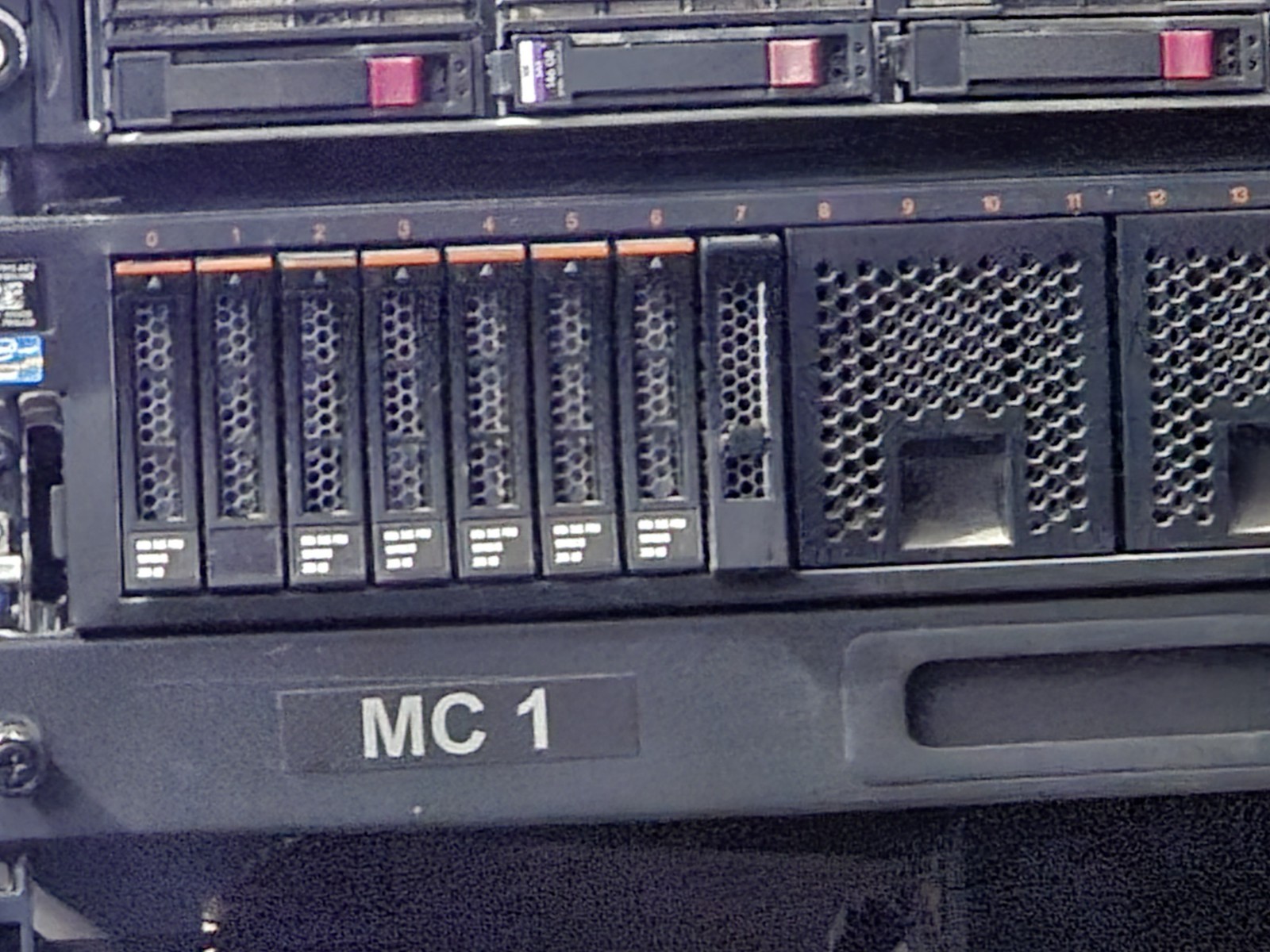 Rack Of IBM Servers