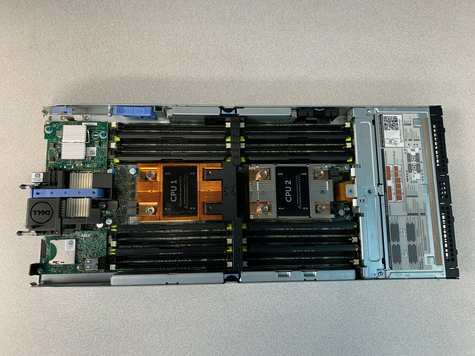 Poweredge FC630 Node Server Chassis w/2 x Heatsinks, iDrac 8 Enterprise