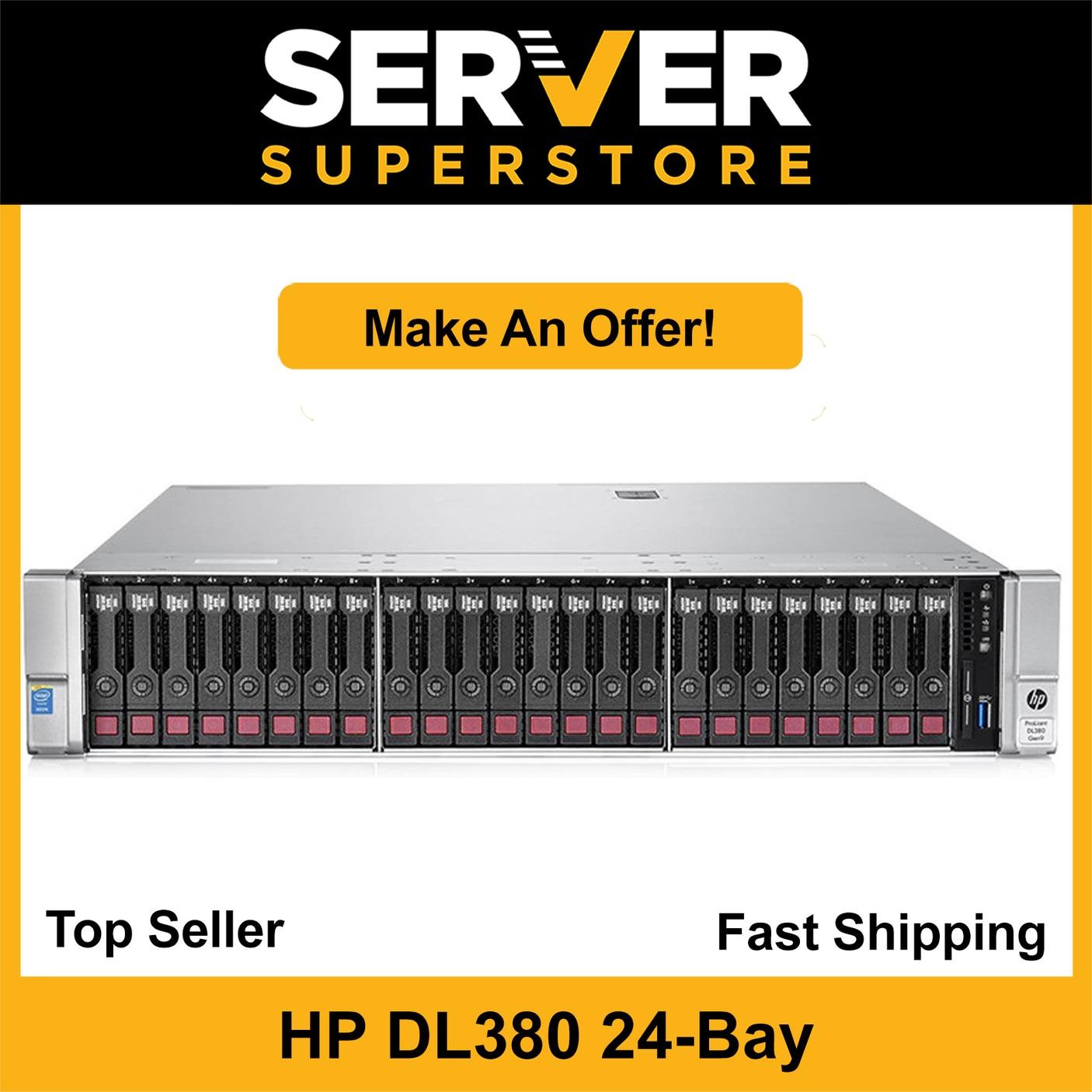 HP ProLiant DL380 G9 Server 2x E5-2695 V4 – 36 Cores P440ar 32GB RAM 6x trays