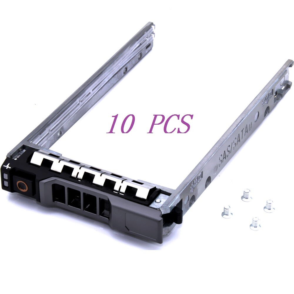10* 2.5″ Inch SAS SATA HDD Hard Drive Tray Caddy For Dell PowerEdge R710 R610 US
