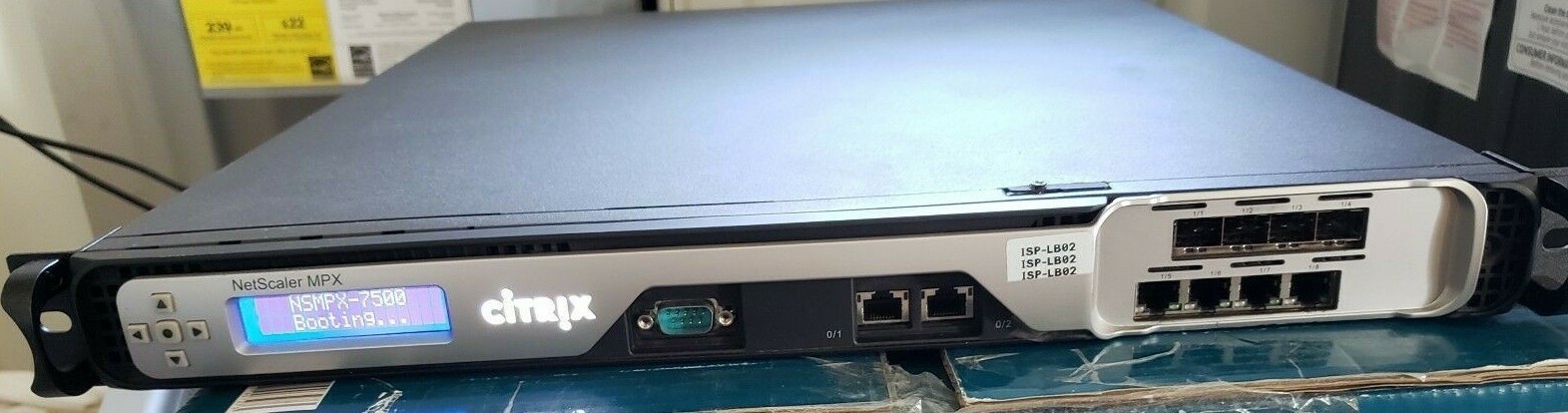Citrix NetScaler MPX-7500 8-Port Load Balancer Device NO HDD or Compact Flash