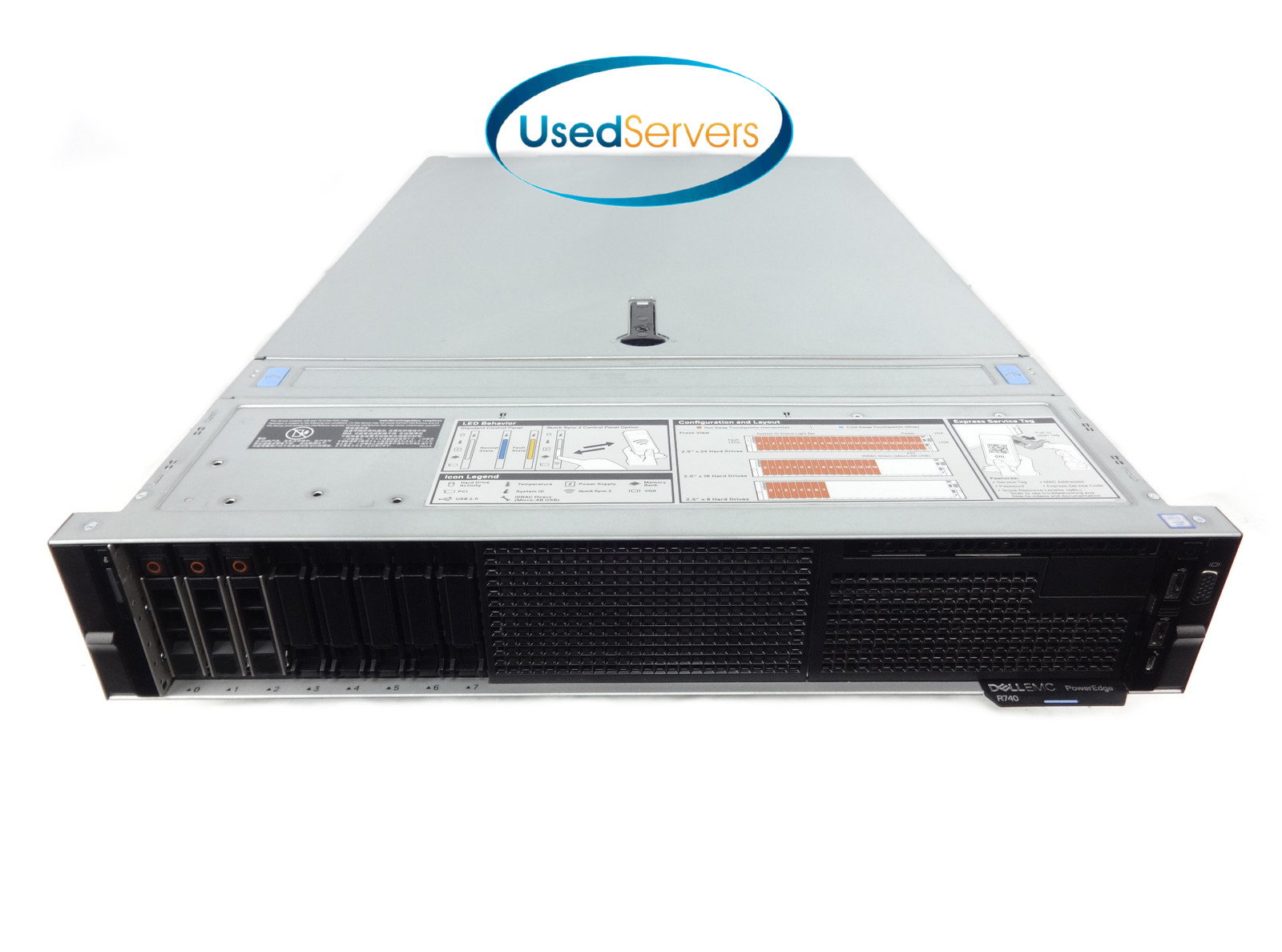 Poweredge R740 8SFF 32GB 2133 2xSLVR 4114 2GHZ=20Cores 3x HD TRAY H730P