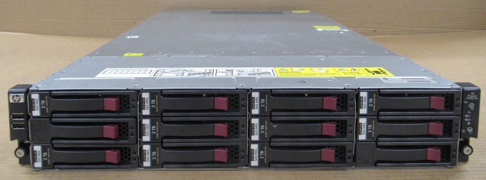 HP Proliant DL180 G6 1x E5620 4 Core 2.40GHz 12GB 20TB Storage Server 507168-B21