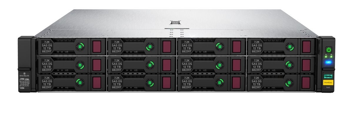 HPE StoreEasy 1660 32TB SAS Storage 1 x Intel Xeon Bronze 3204 1.90GHz