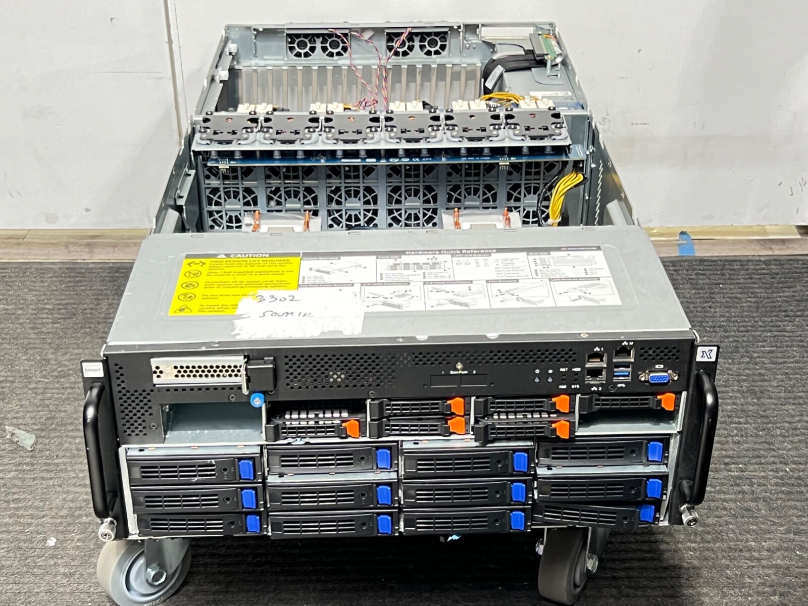 GIGABYTE G481-HA0 Barebone Disk Array / Server No CPU/RAM/HDD w 2x Heatsync