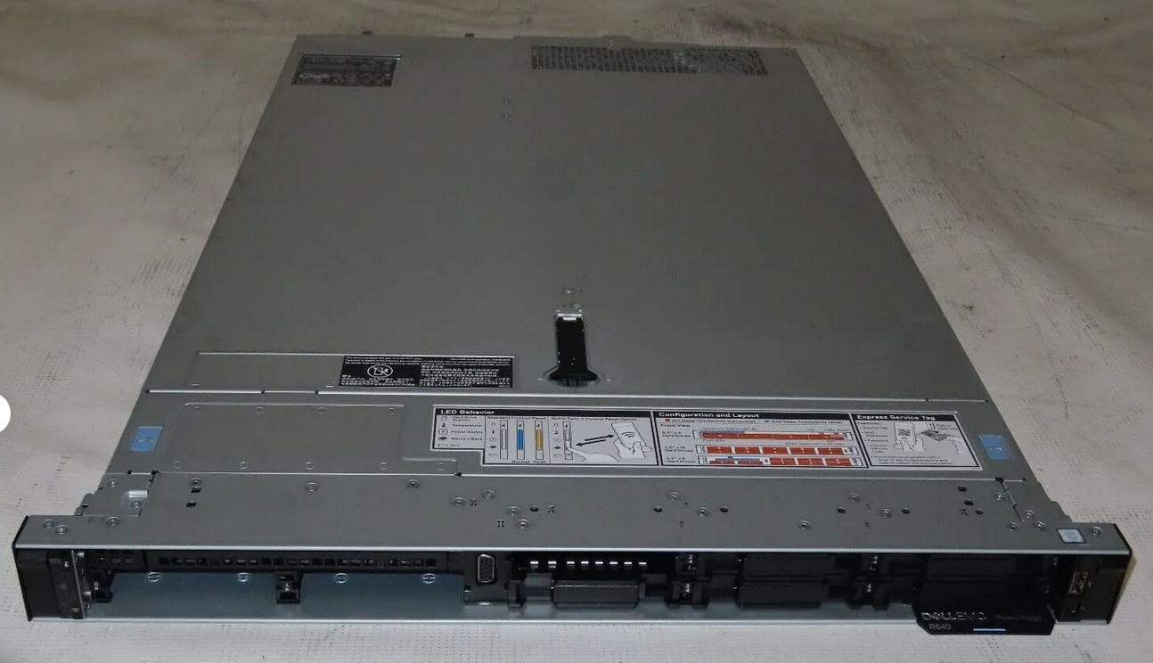 Dell PowerEdge R640 1U 8SFF Server 2x Silver 4110 2.1Ghz 64gb H330 2x 1100w