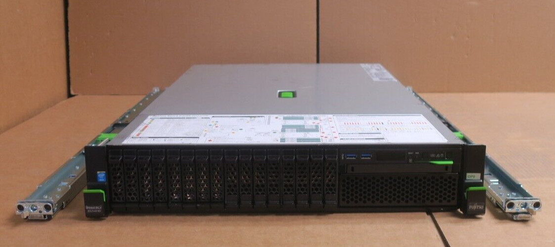 Fujitsu Primergy RX2540 M1 2x 6-Core E5-2620v3 128GB RAM 8x 2.5″ SAS Bay Server