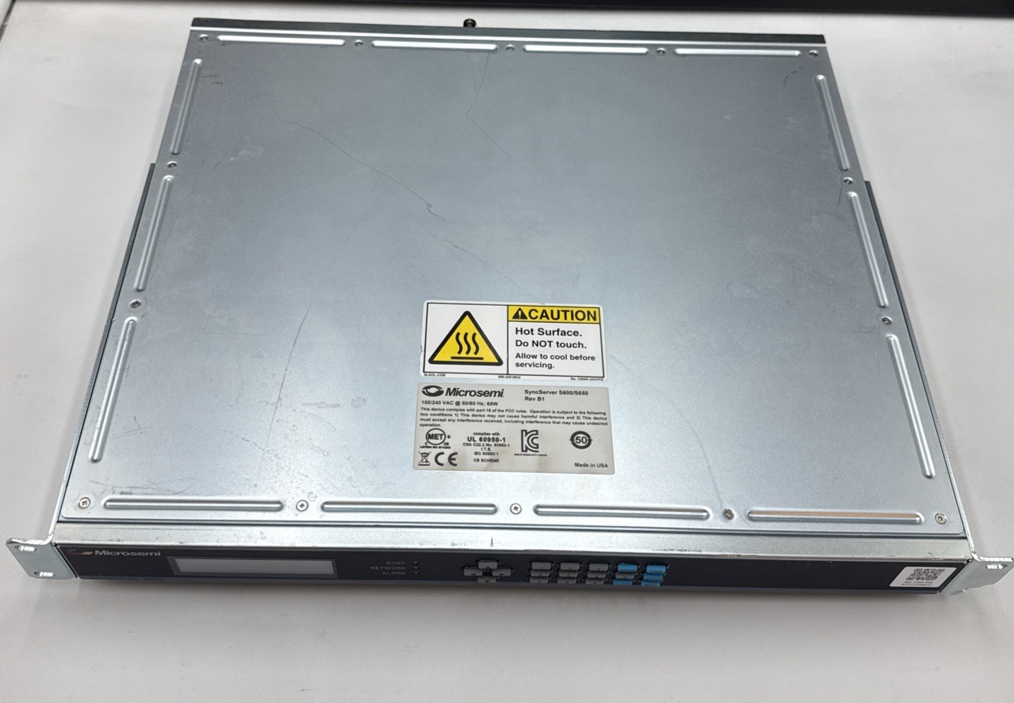 MicroSemi SyncServer S600 Network Time Server – 090-15200-606 /w Dual AC