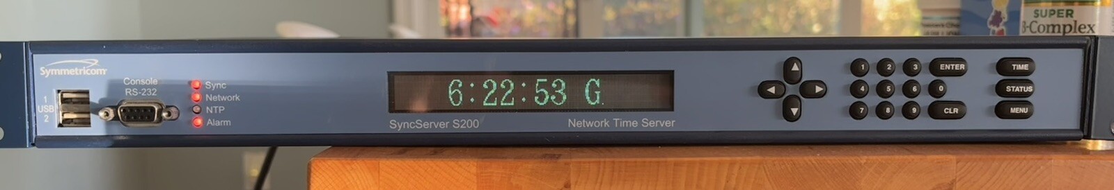 Symmetricom SyncServer S200 Network Time Server 1520R-S200