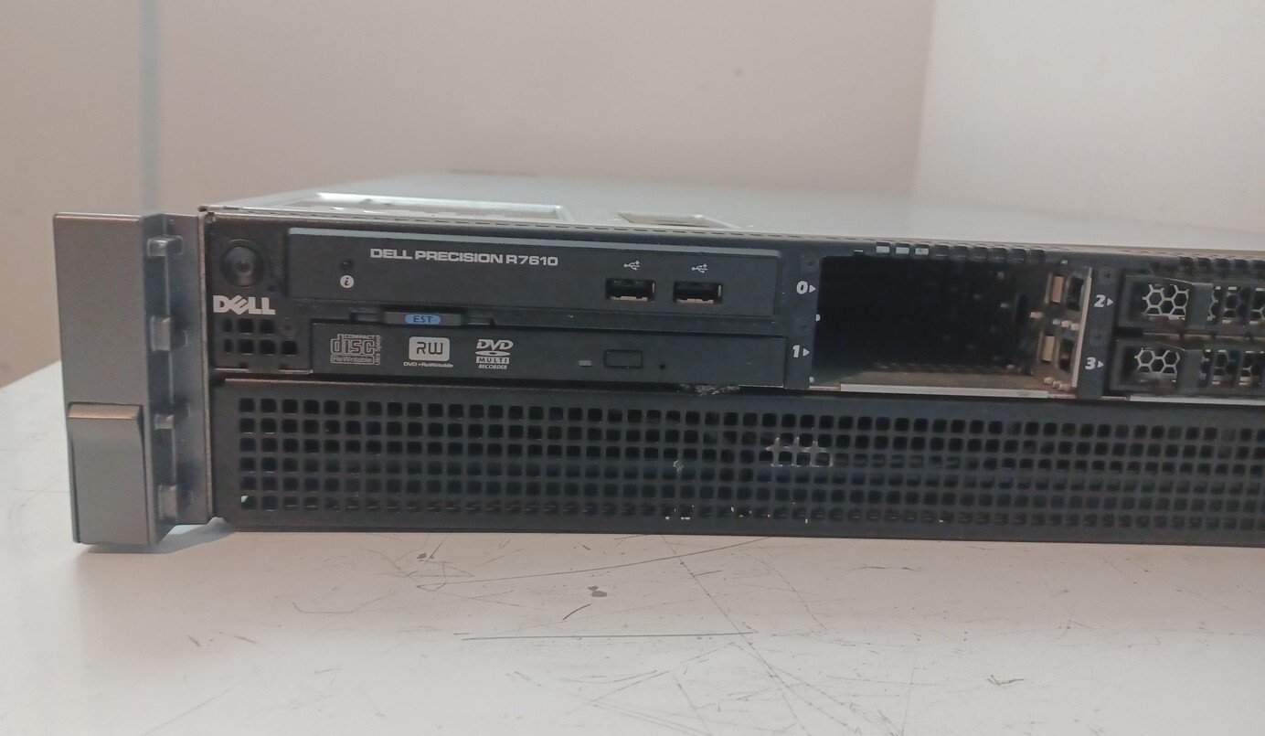 DELL PRECISION R7610 WORKSTATION 1x EIGHT CORE E5-2670 2.6GHz 8GB RAM 4x TRAYS