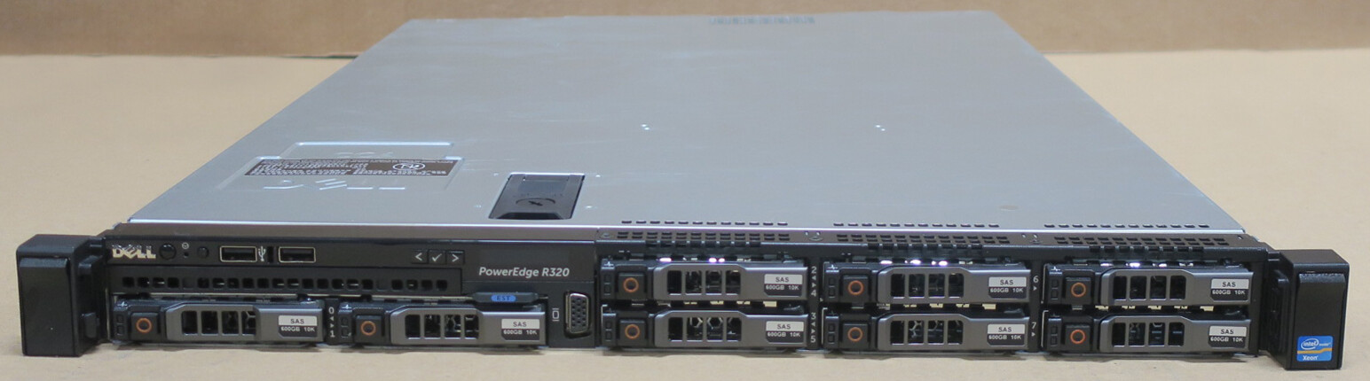 Dell PowerEdge R320 1x Six-Core E5-2430v2 2.5GHz 96GB Ram 8x 600GB HDD 1U Server