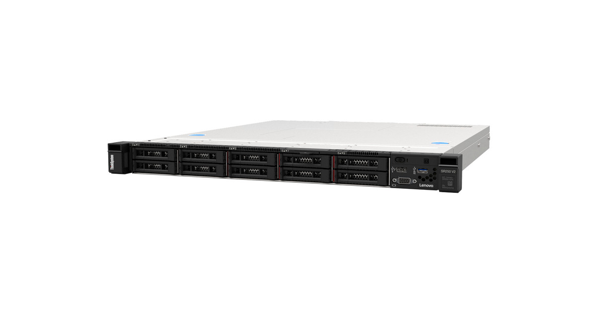 SR250 V2 E-2378 8C, 2x 32GB, 2x 2.5″ 2.4TB HDD 1x 5350-8i 1X NIC,1X 450W 3YR WAR