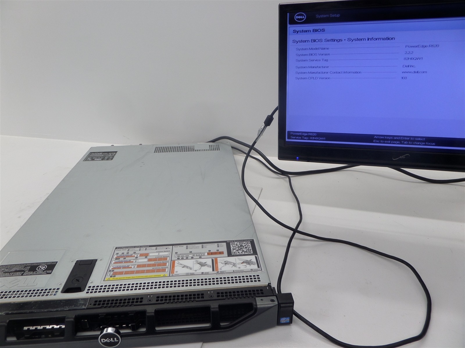 Dell PowerEdge R620 Server 2x Xeon E5-2660 2.2GHz CPU 64GB RAM – No Hard Drives