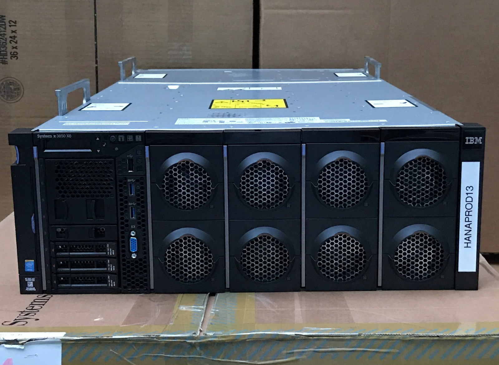 IBM x3850 X6 Server 4x Xeon E7-4850V4 1536GB DDR4 RAM 2x 300GB 10K PSU 4x 1400W