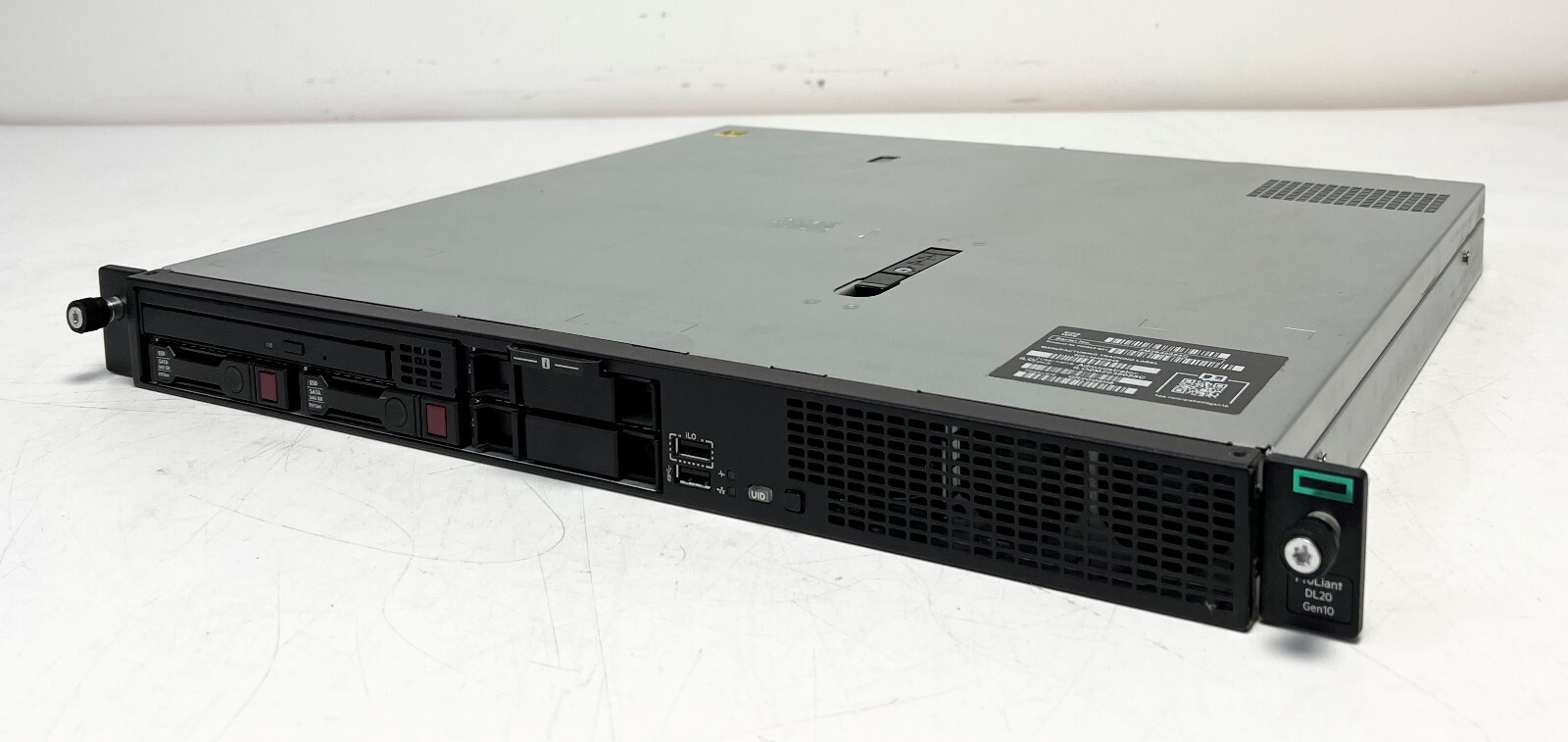HPE DL20 Gen10 1x E-2224 4-Cores 32GB-R P408i-a 2x 240GB SSD 2x 500W 1U Server