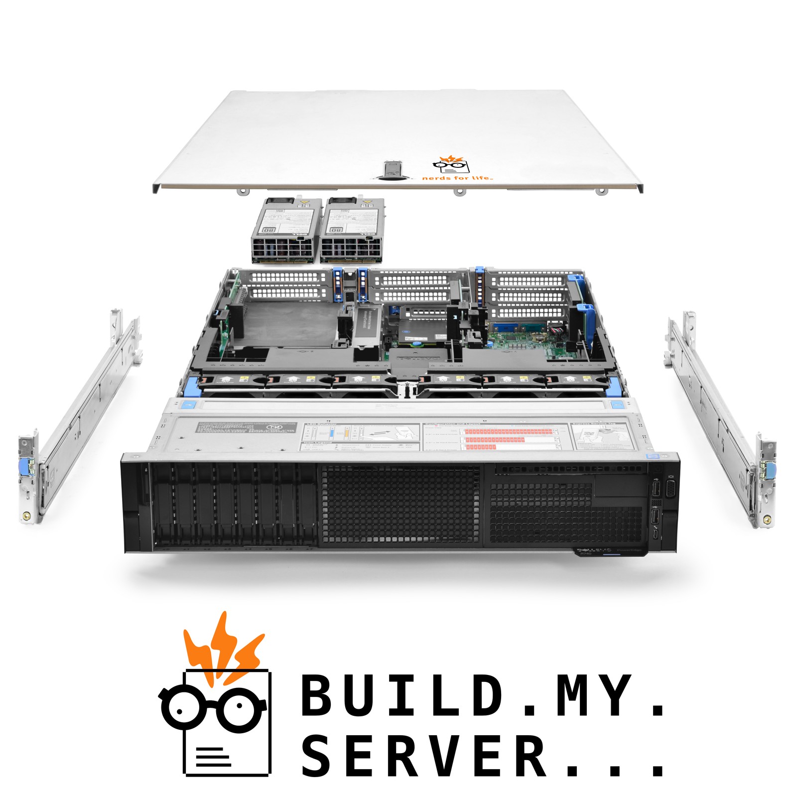 Dell PowerEdge R740 8-Bay SFF Server 2.10Ghz 52-Core 256GB RAM + Rails Database