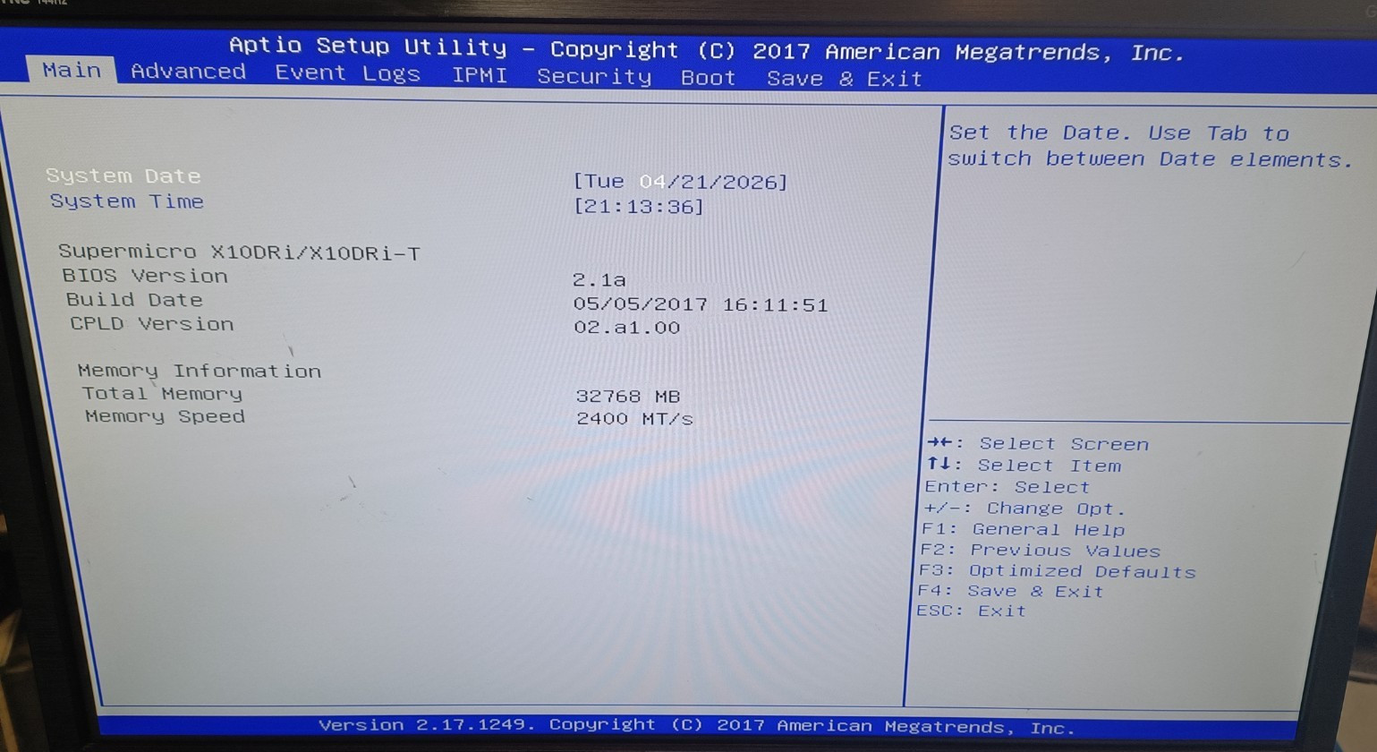 SUPERMICRO 825-7 6028R-TR sku6599 2U X10DRi 2X XEON 2650 V4 32GB NO HDD SERVER