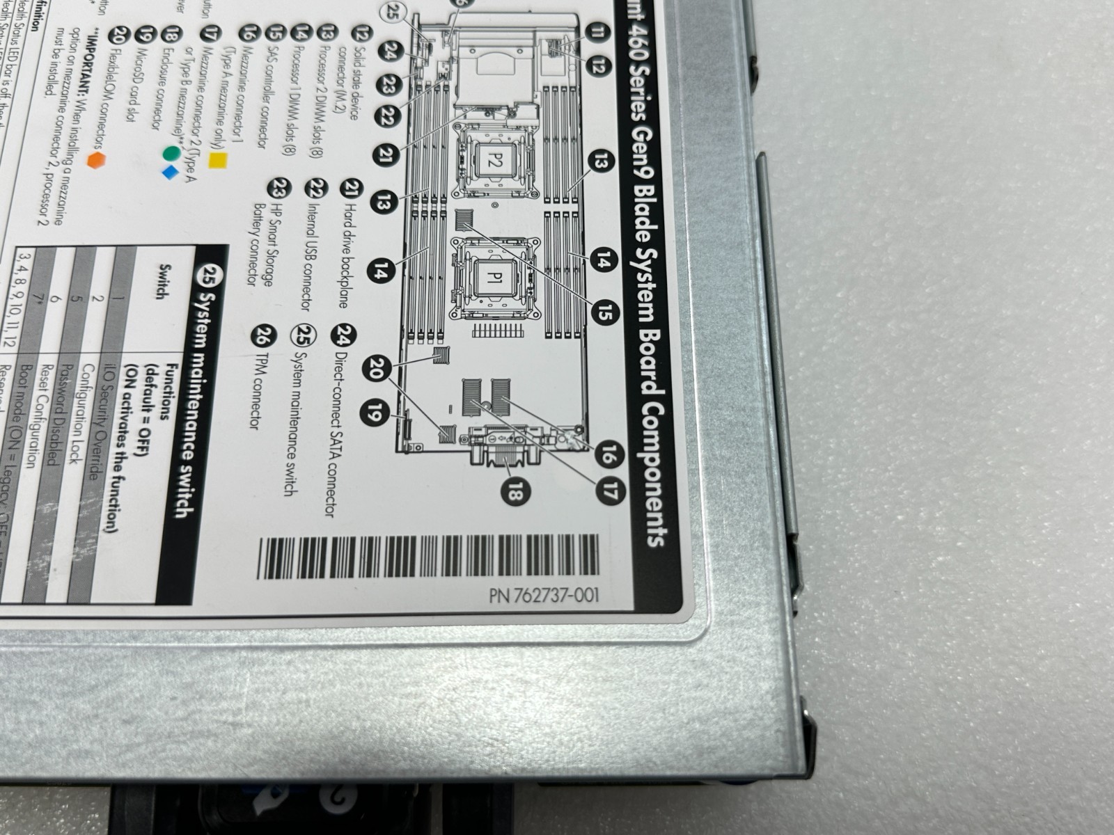 HP ProLiant BL460c Gen9 Barebone w Heatsinks No CPU | RAM OR HD FREE SHIPPING 🚚
