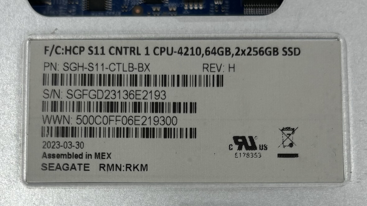 HITACHI SEAGATE SGH-S11-CTLB-BX S11 CNTRL BLADE SERVER CONTROLLER CPU-4210 64GB