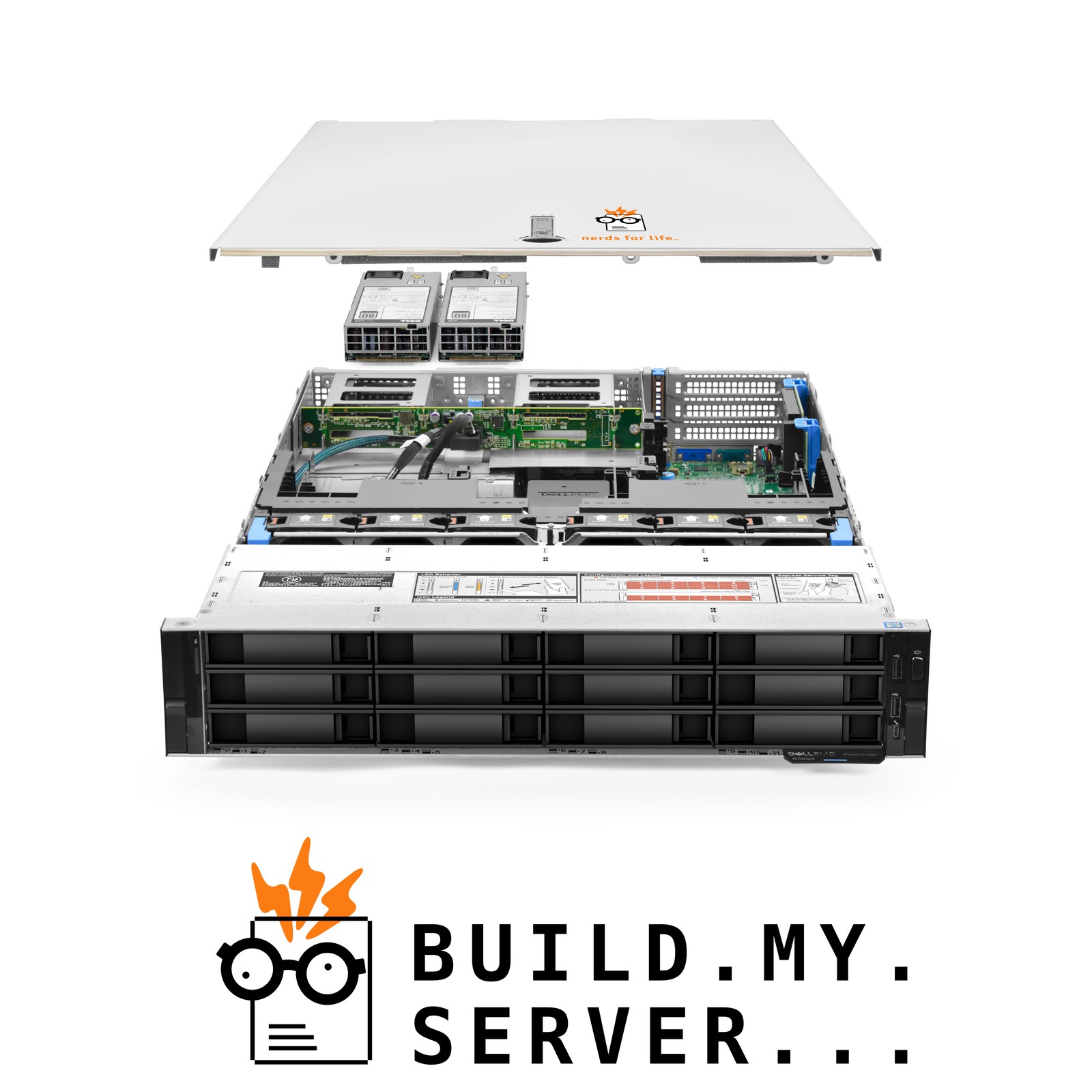 Dell PowerEdge R740xd 12-Bay LFF Server 3.60Ghz 16-Core 96GB RAM + 61TB Storage