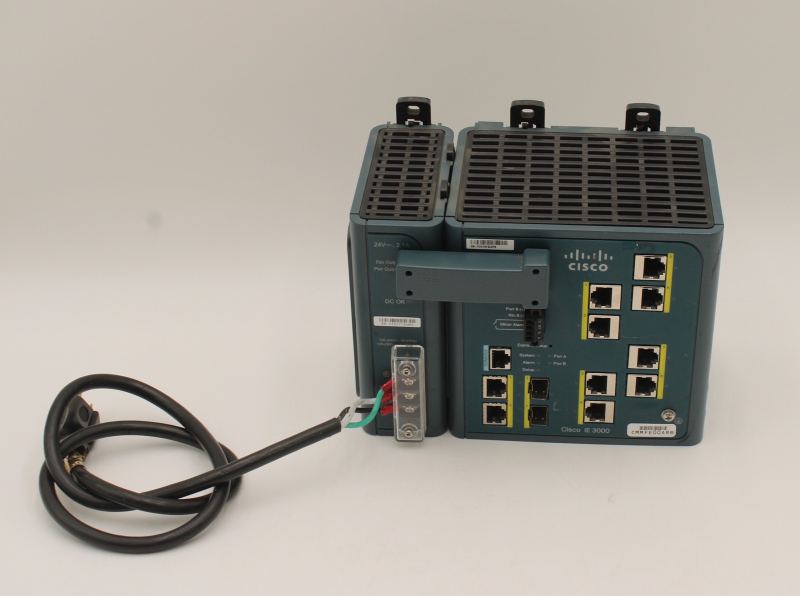 Cisco IE-3000-8TC Network Switch w/ Power Module