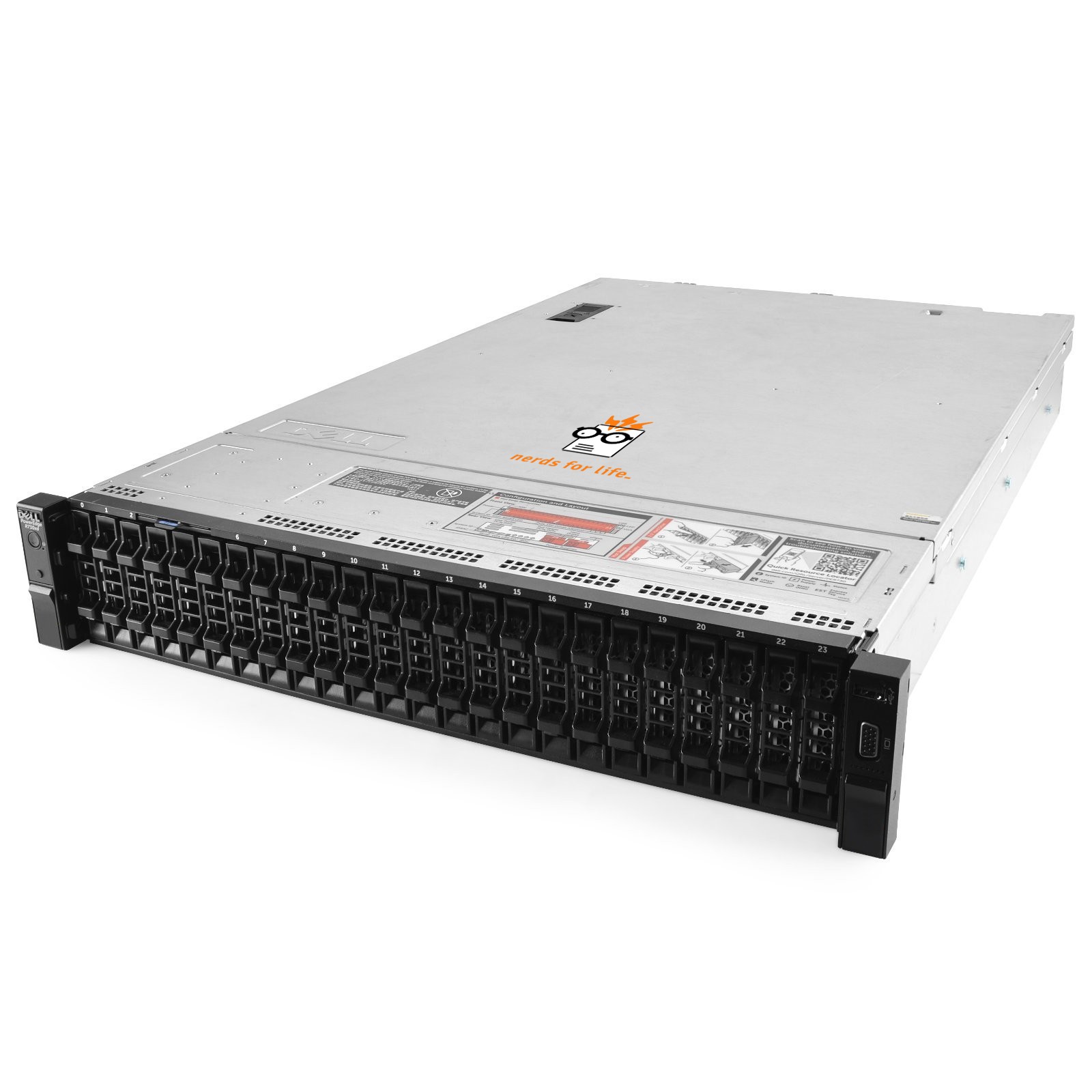 Dell PowerEdge R730xd Server 1.90Ghz 12-Core 96GB RAM + 29TB SAS 12G HDDs +Rails