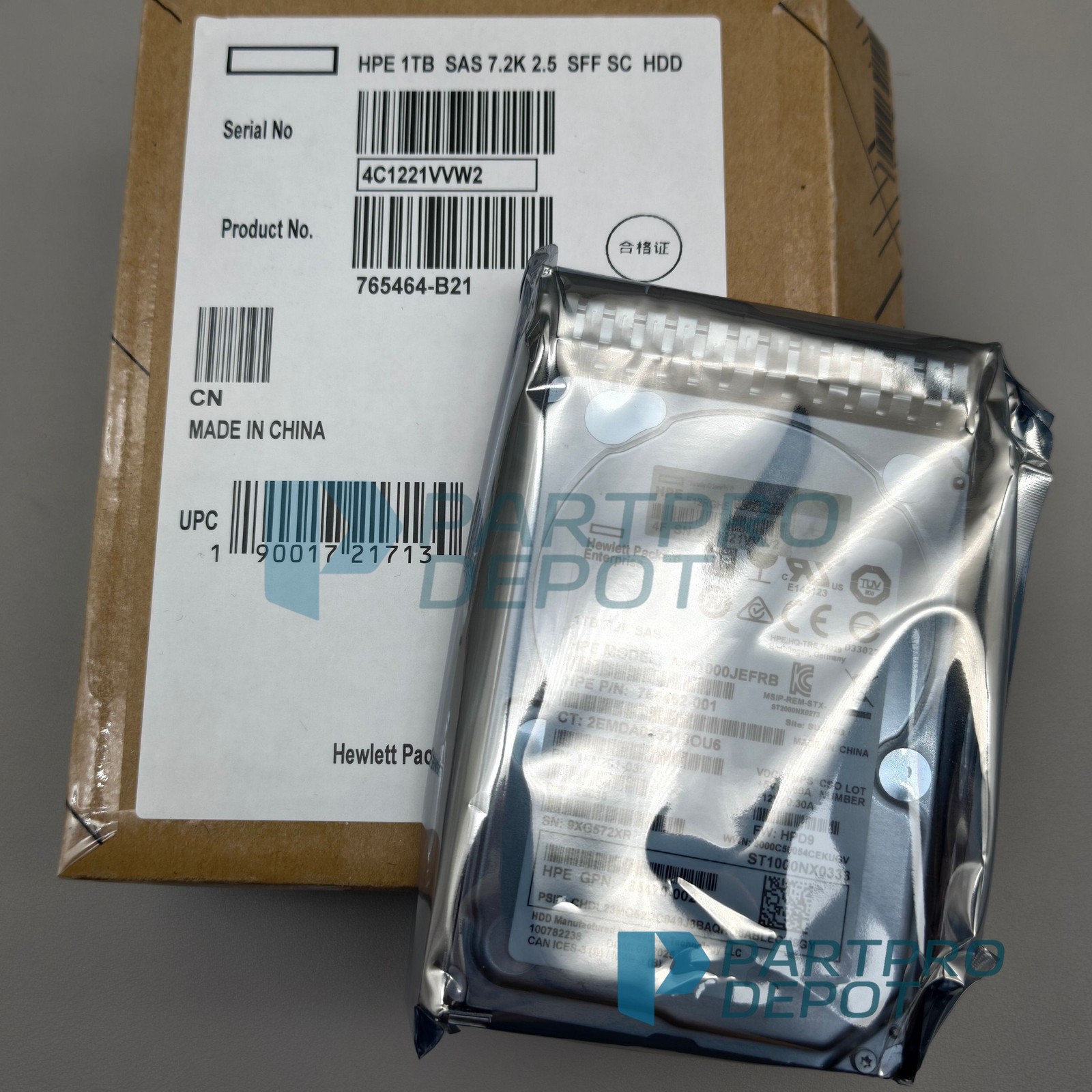 New HP 1TB 7.2K SAS 12G 2.5 inch G8 G9 HDD hard drive 765464-B21 765872-001