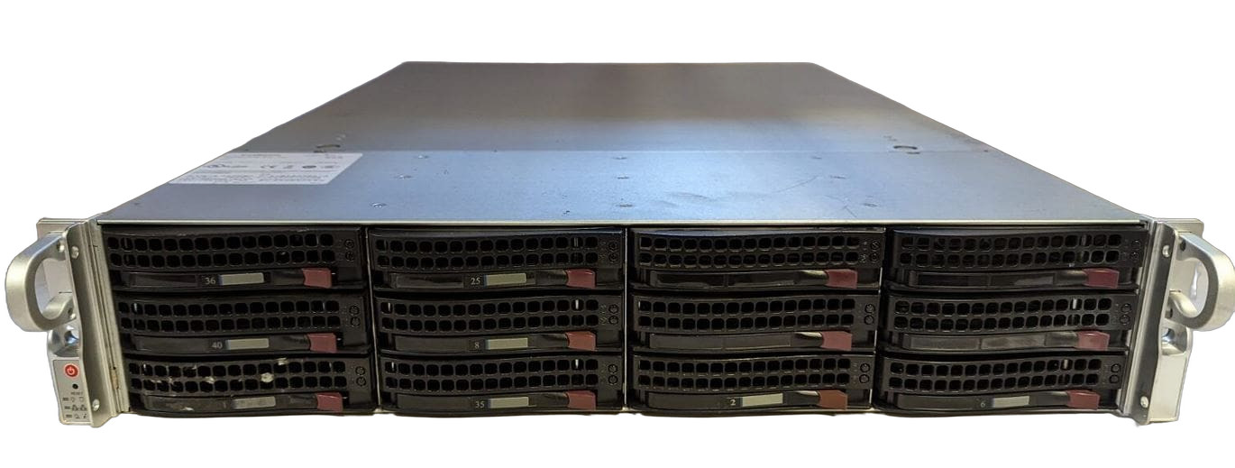 Supermicro 2U X10DRU-i 2x E5-2680 v4 2.4ghz | 128GB RAM | 12x Trays | IT Mode