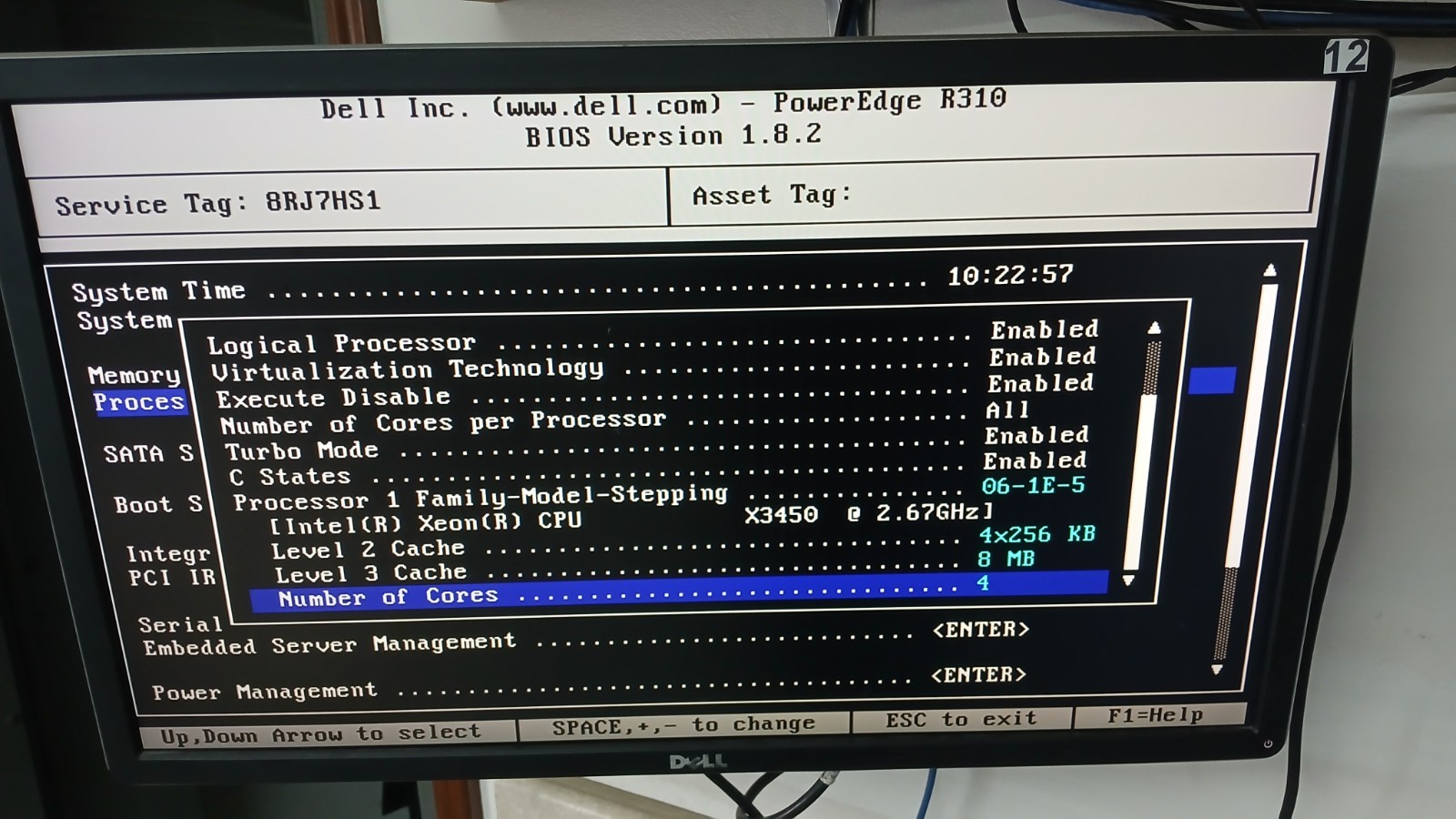 Dell PowerEdge 310 w Intel Xeon X3450@2.67GHz 1GB RAM *NO HDs* *BOOT TO BIOS*