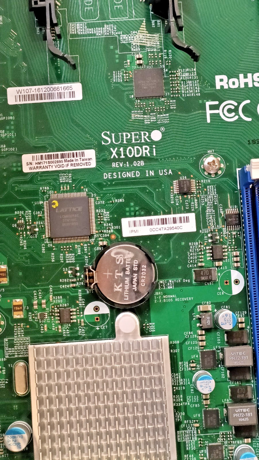 SUPERMICRO 825-7 6028R-TR sku6599 2U X10DRi 2X XEON 2650 V4 32GB NO HDD SERVER