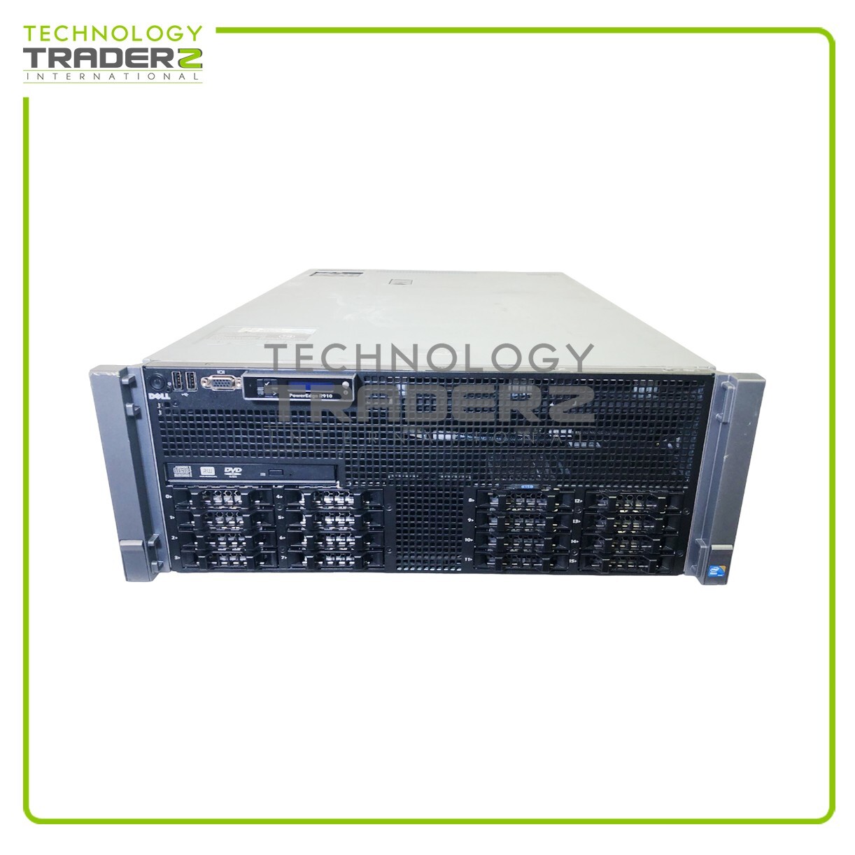 H626K Dell PowerEdge R910 4P Xeon E7-4830 16GB 16x SFF Server W/ 1x DVD 3x PWS