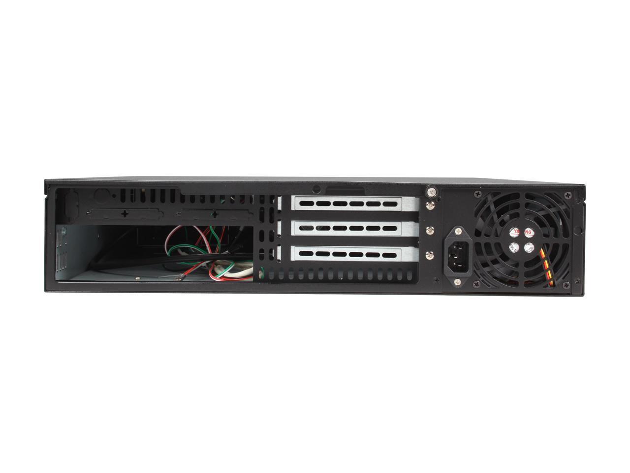 iStarUSA D-200-FS Black Aluminum / Steel 2U Rackmount Compact Stylish Chassis