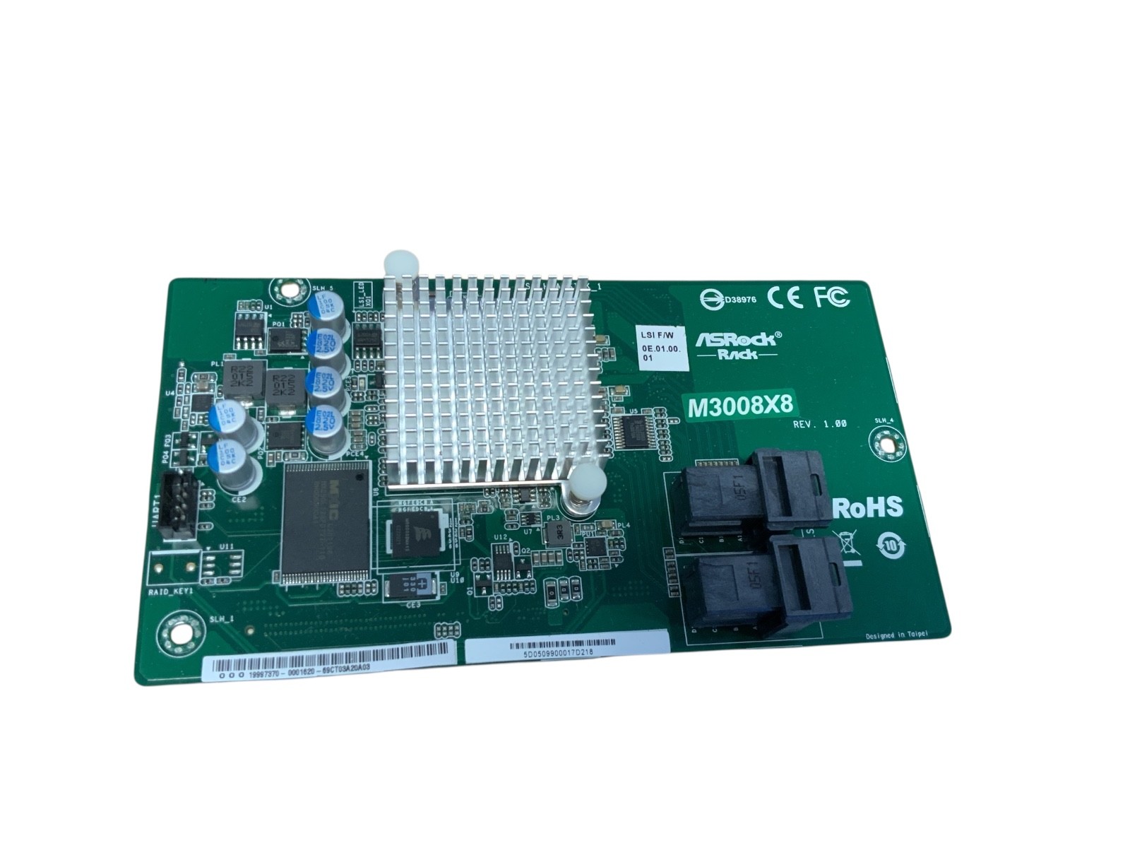 ASROCK Rack M3008X8 Up To 12GB/s Port 12V LSISAS3008 Power PC 476 Controller