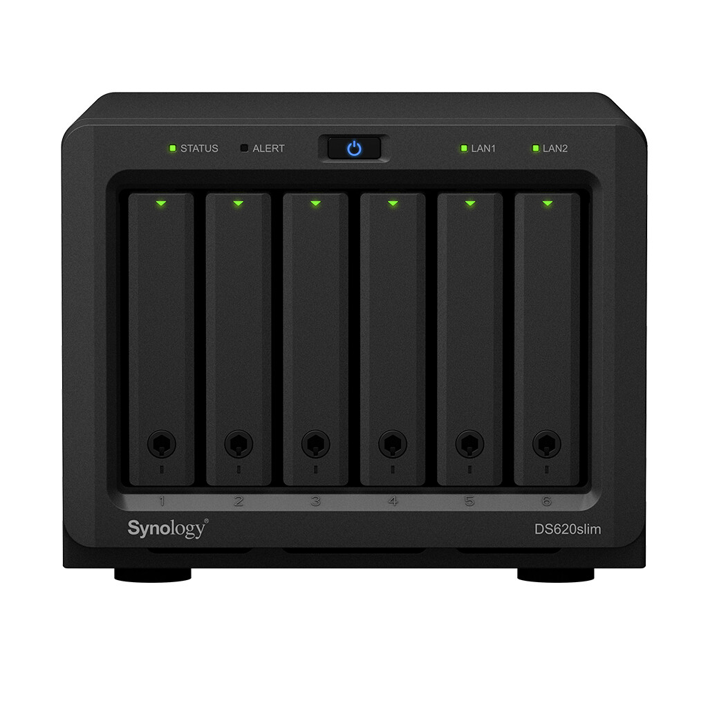 Synology DiskStation DS620slim NAS Server with Celeron 2.0GHz CPU, 48TB SSD Stor
