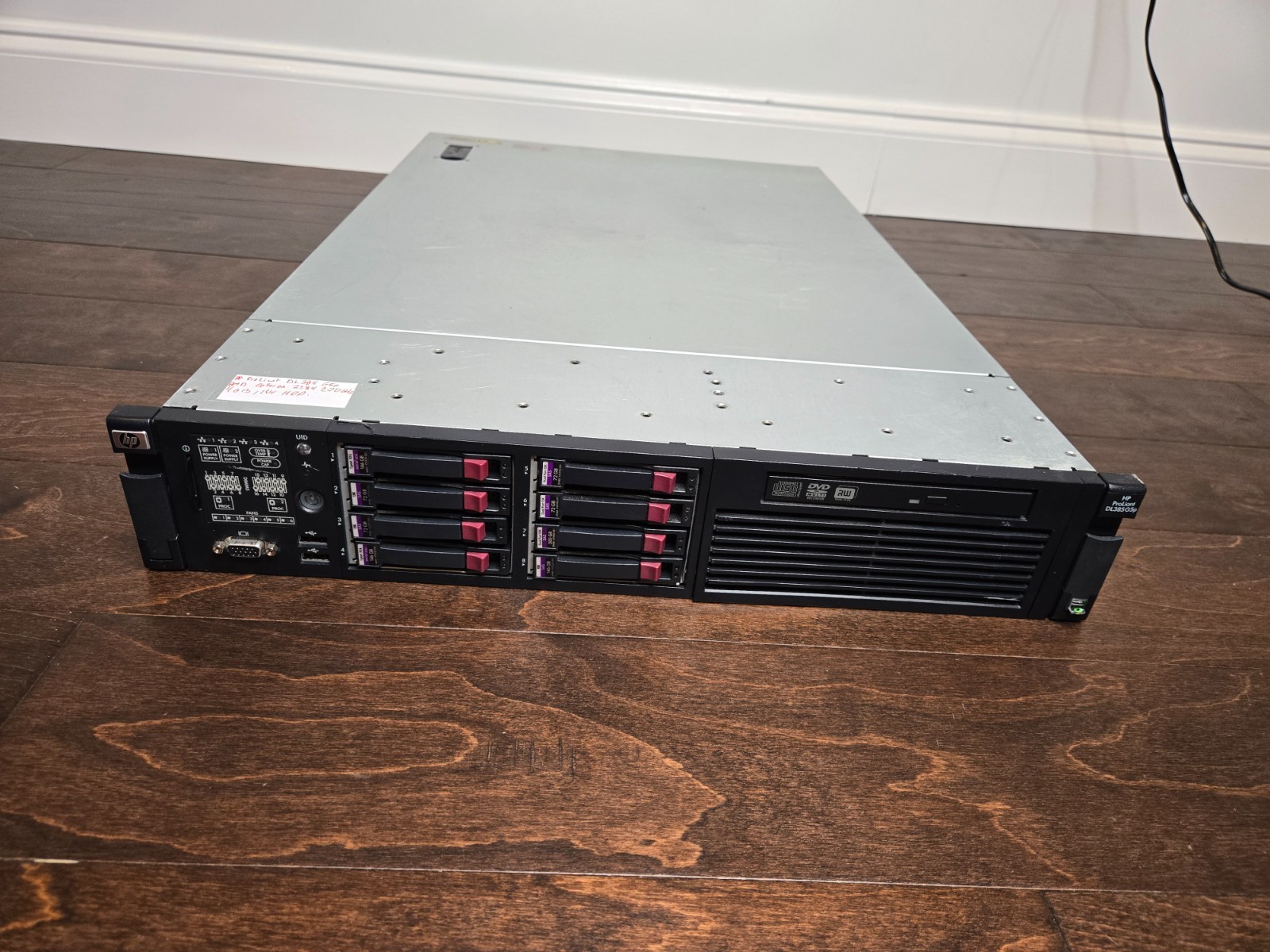 HP PROLIANT DL385 G5p RACK MOUNT SERVER AMD Opteron 2384 2.70GHz 4GB NO HDD/OS