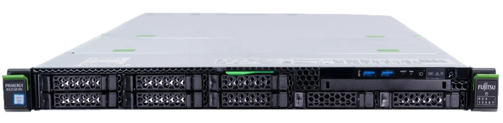 NEW Fujitsu Primergy RX2530 M5 Eight-Core Silver 4208 16GB RAM 8-Bay 1U Server