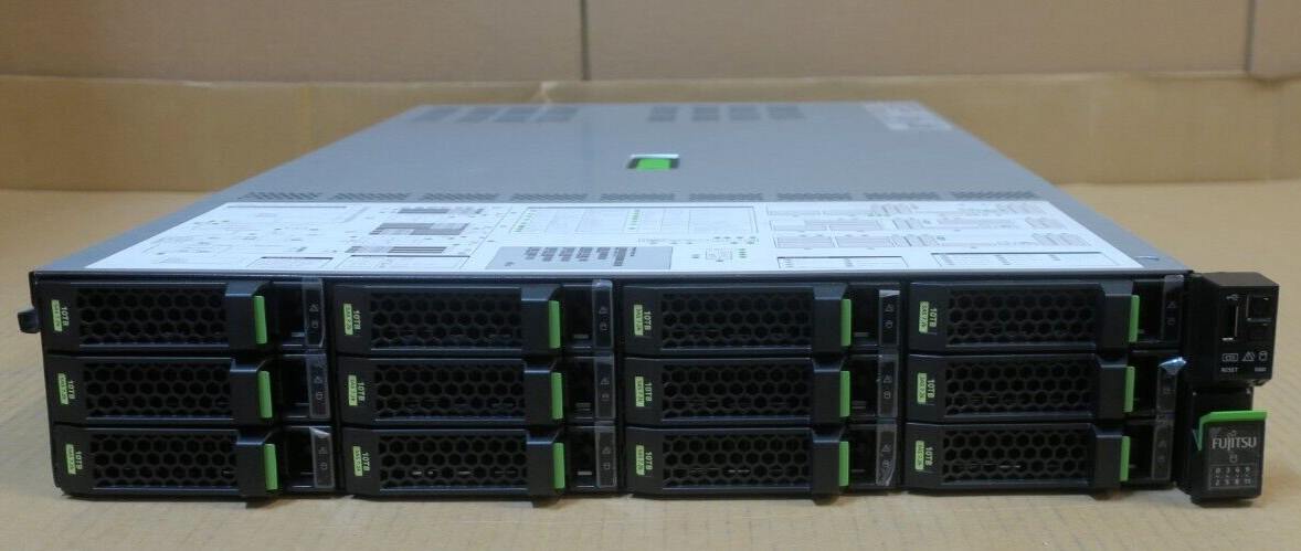 Fujitsu Primergy RX2540 M4 4C Silver 4112 64GB Ram 120.96TB Storage 2U Server