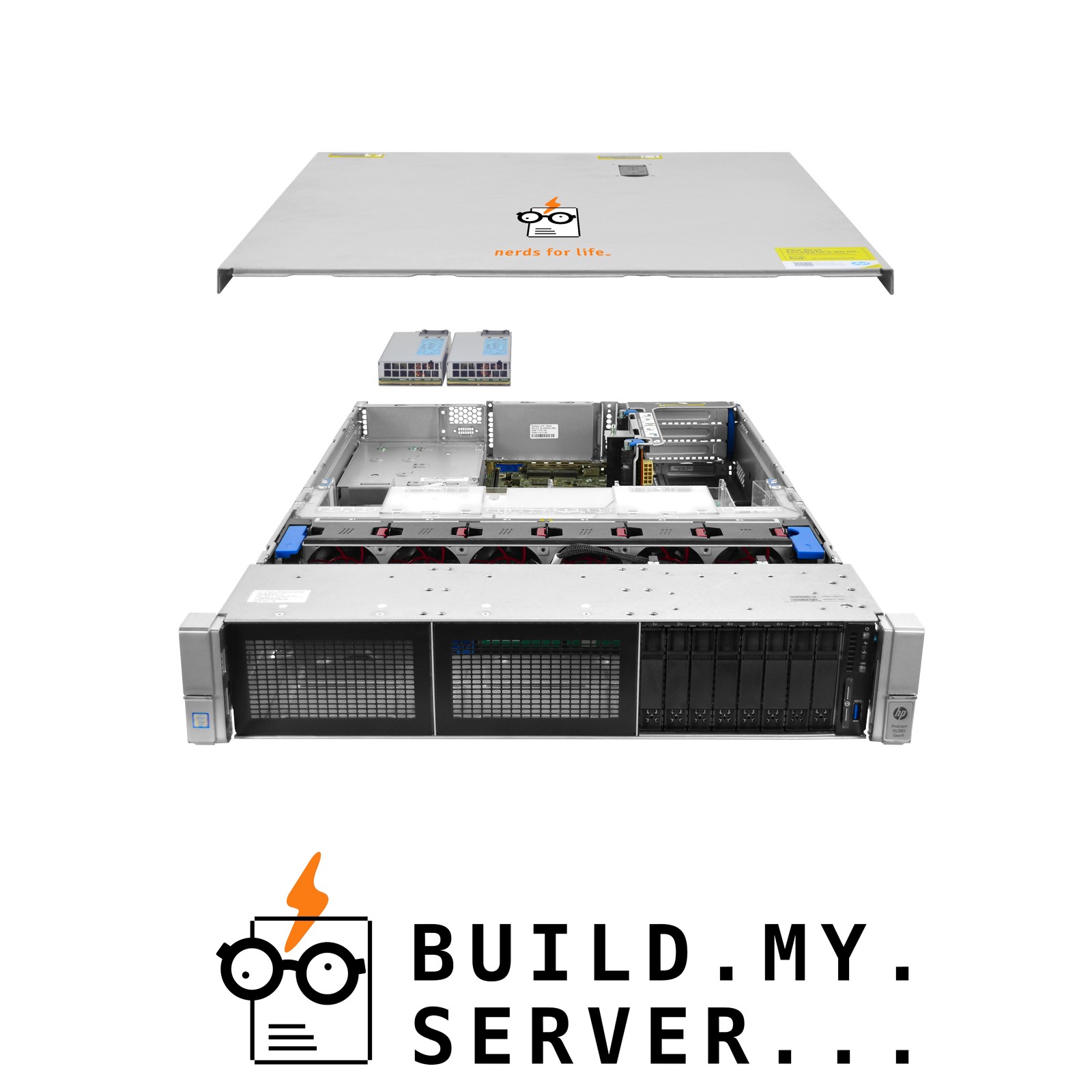 HPE ProLiant DL380 G9 8-Bay SFF Server 2.40Ghz 20-Core 192GB RAM + 8x Caddies