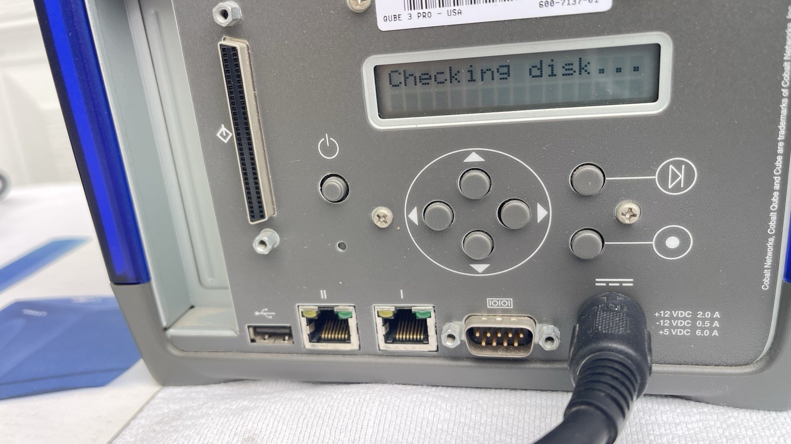Cobalt Networks Qube 3 USA Professional Edition W/Power Cord & Extras